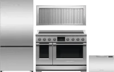 4 Piece Package Includes Refrigerator, Range, Hood And Dishwasher